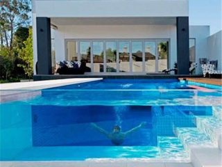 Panou de plexiglas transparent acrilic transparent pentru piscine